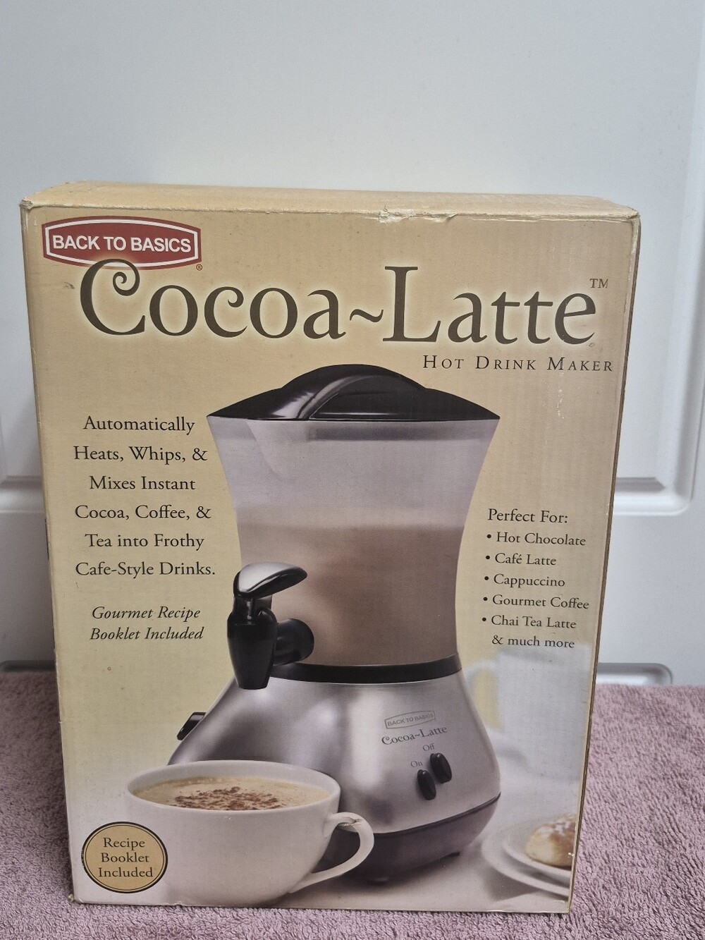 Back To Basics Cocoa Latte Hot Drink Maker CM300BR Works Perfect...